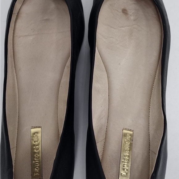 LOUIS eT CIE Elegante Black Pearl  Flats size 10 pre owned Exellent condition - Picture 8 of 8